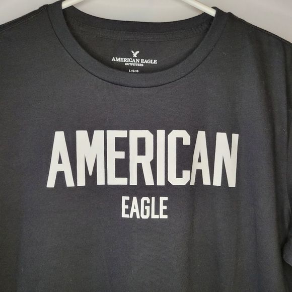 American Eagle Mens Large Black Tee - Picture 3 of 6